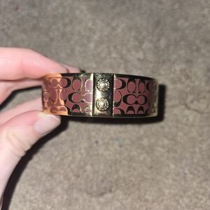 Coach Gold and Brown Bangle